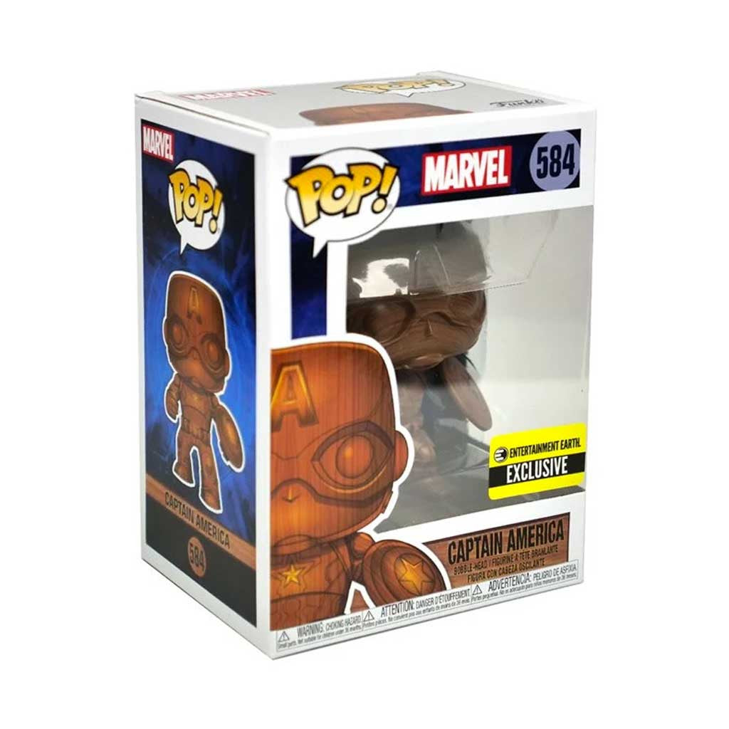 Marvel Captain America Wood Deco Exclusive Funko Pop! Vinyl Figure #584