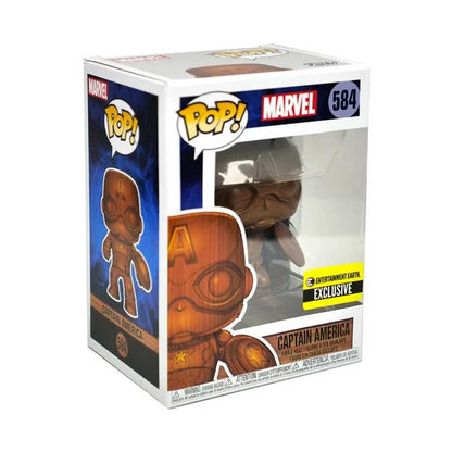 Marvel Captain America Wood Deco Exclusive Funko Pop! Vinyl Figure #584