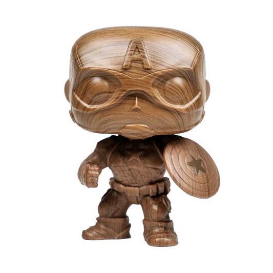 Marvel Captain America Wood Deco Exclusive Pop! Vinyl Figure #584