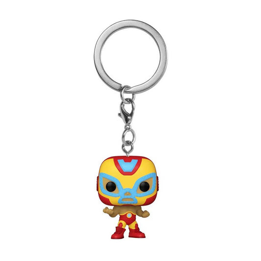 Marvel Luchadores El Heroe Iron Man Pocket Pop! Keychain