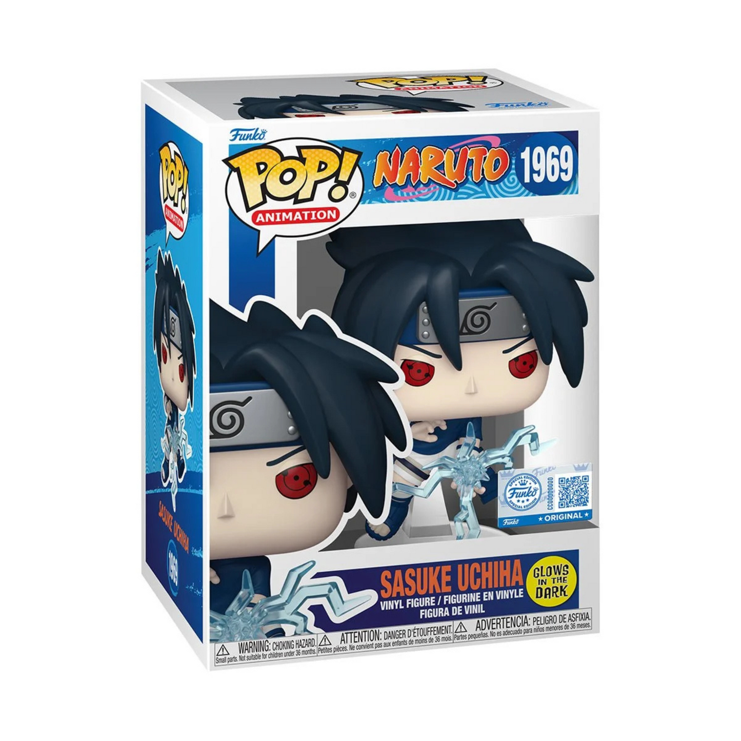 Naruto Sasuke Uchiha Chidori Glow-in-the-Dark Funko Pop! Exclusive Vinyl Figure #1969