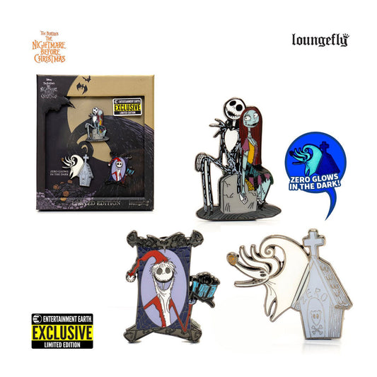 Nightmare Before Christmas Limited Edition 3-Piece Enamel Pin Set