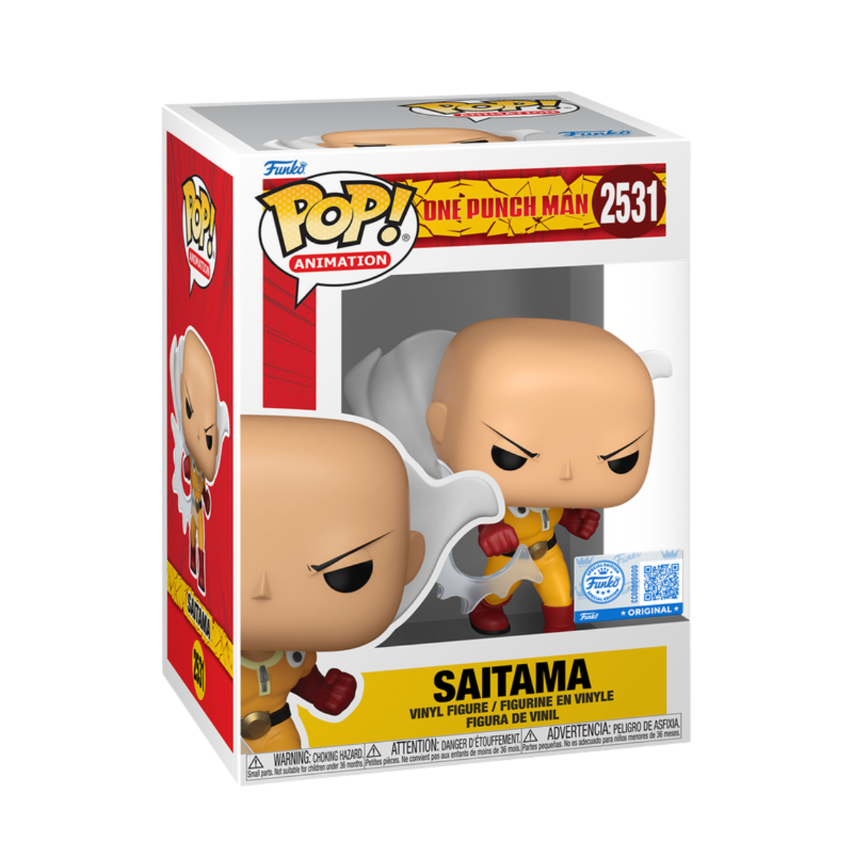 One Punch Man Saitama Punching Funko Pop! Exclusive Vinyl Figure #2531