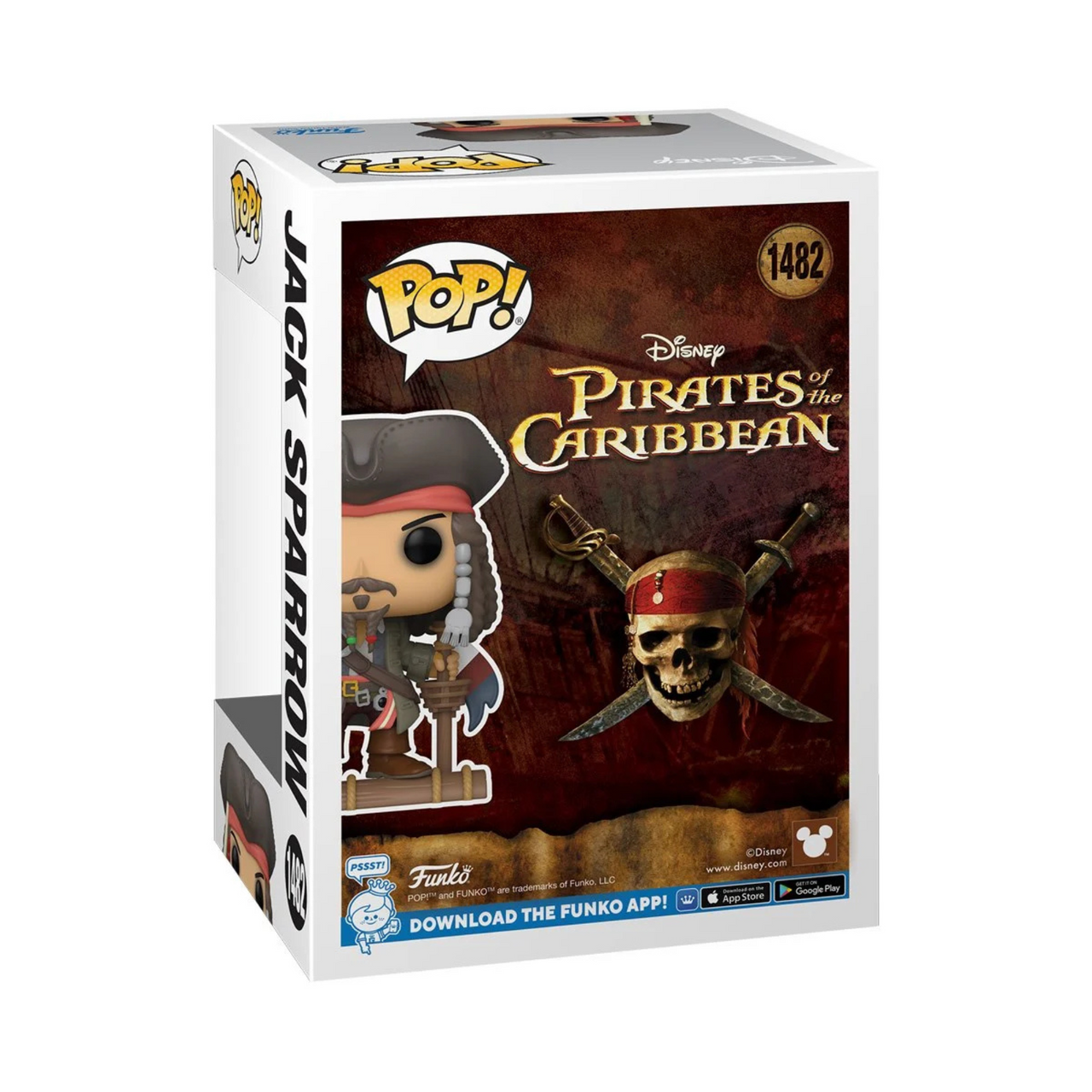 Pirates of the Caribbean Jack Sparrow Funko Pop! Exclusive Vinyl Figure #1482