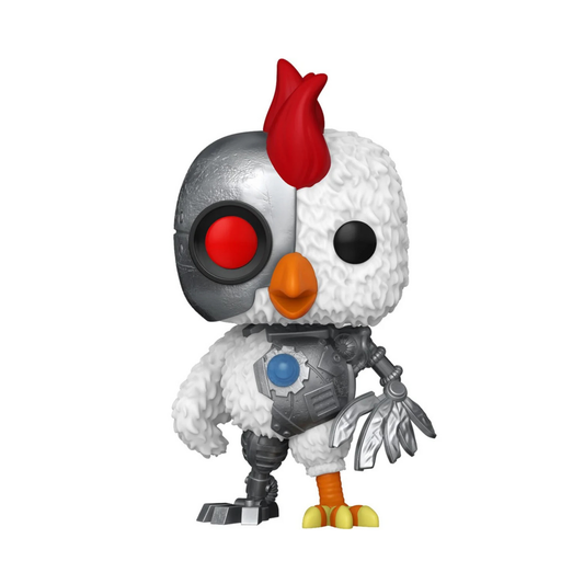 This Robot Chicken Funko Pop! Vinyl Figure #1769 measures approximately 4 1/2-inches tall and comes packaged in a window display box. For ages 3 and up.