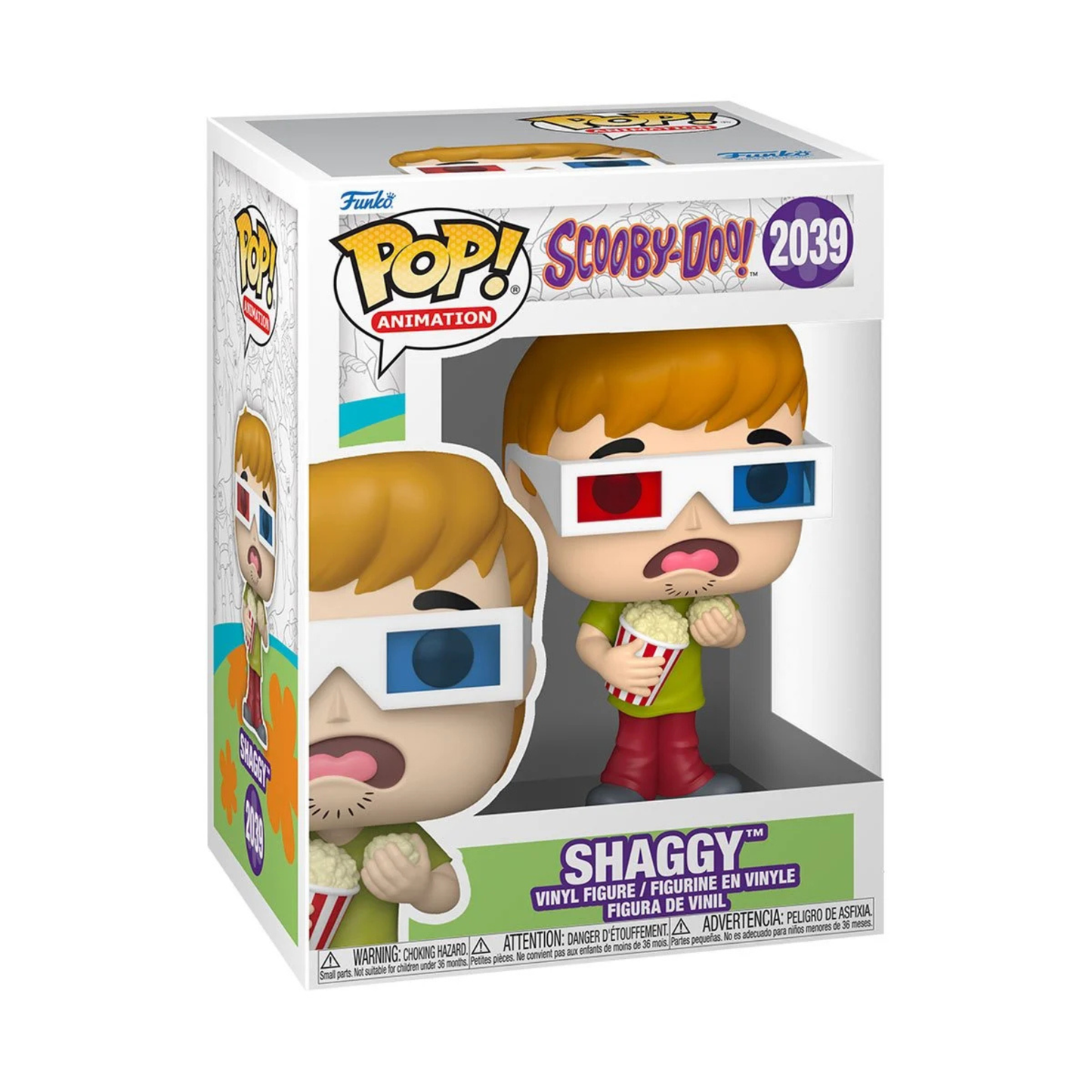 Scooby-Doo Shaggy with Popcorn Funko Pop! Vinyl Figure #2039