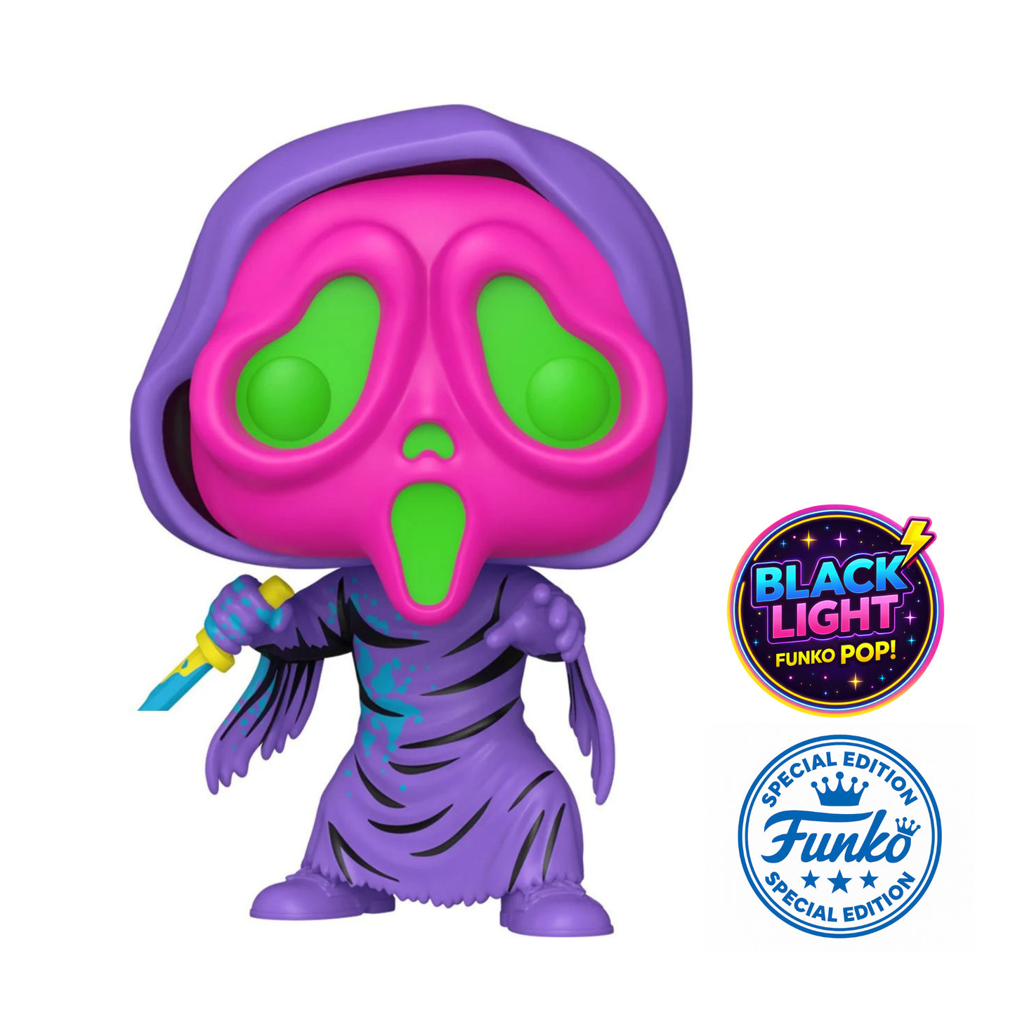 Scream Ghost Face Black Light Funko Pop! Exclusive Vinyl Figure #1607