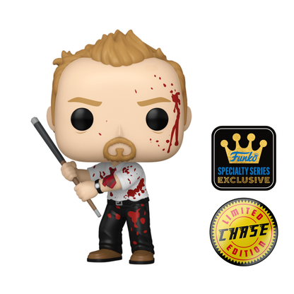 Shaun of the Dead Shaun with Pool Cue CHASE Funko Pop! Specialty Series Vinyl Figure #1660