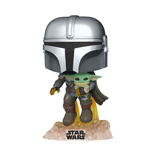Star Wars The Mandalorian Flying with The Child Pop! Vinyl Figure #402