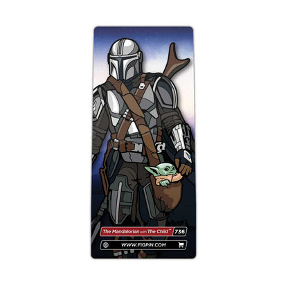 Star Wars The Mandalorian Season 2 The Mandalorian with The Child FiGPiN Enamel Pin #736