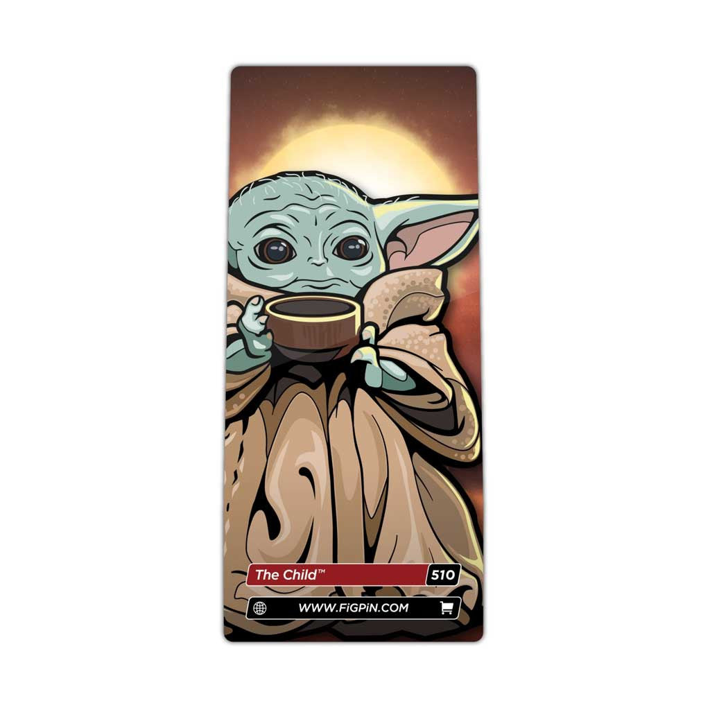 Star Wars The Mandalorian The Child With Soup FiGPiN Enamel Pin #510 Grogu