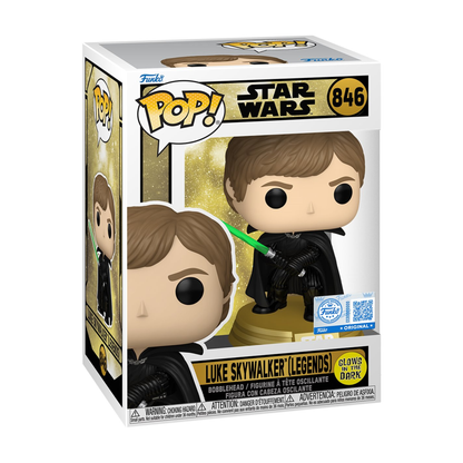Star Wars Legends Luke Skywalker Glow-in-the-Dark Funko Pop! Exclusive Vinyl Figure #846