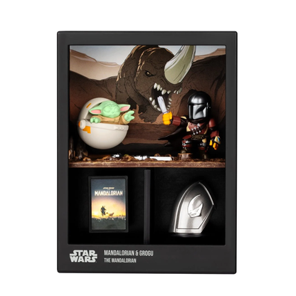 Star Wars Mandalorian and Grogu Fandrop Figure Diorama