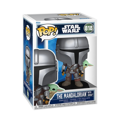 Star Wars The Mandalorian and Grogu Mandalorian with Grogu Funko Pop! Vinyl Figure #818
