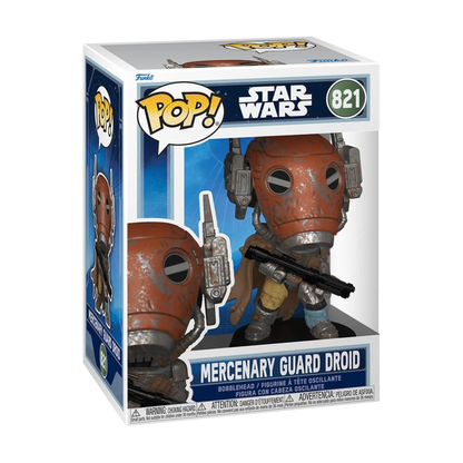 Star Wars The Mandalorian and Grogu Mercenary Guard Droid Funko Pop! Vinyl Figure #821