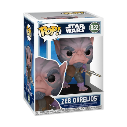 Star Wars The Mandalorian and Grogu Zeb Orrelios Funko Pop! Vinyl Figure #822