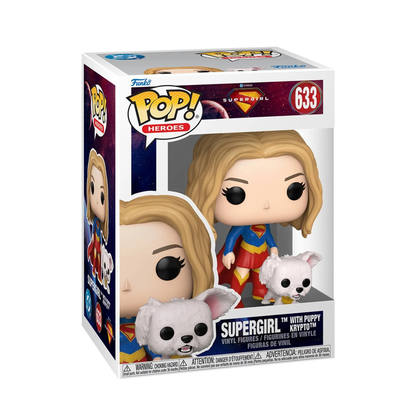 Supergirl (2026) Supergirl with Puppy Krypto Funko Pop! Vinyl Figure and Buddy #633