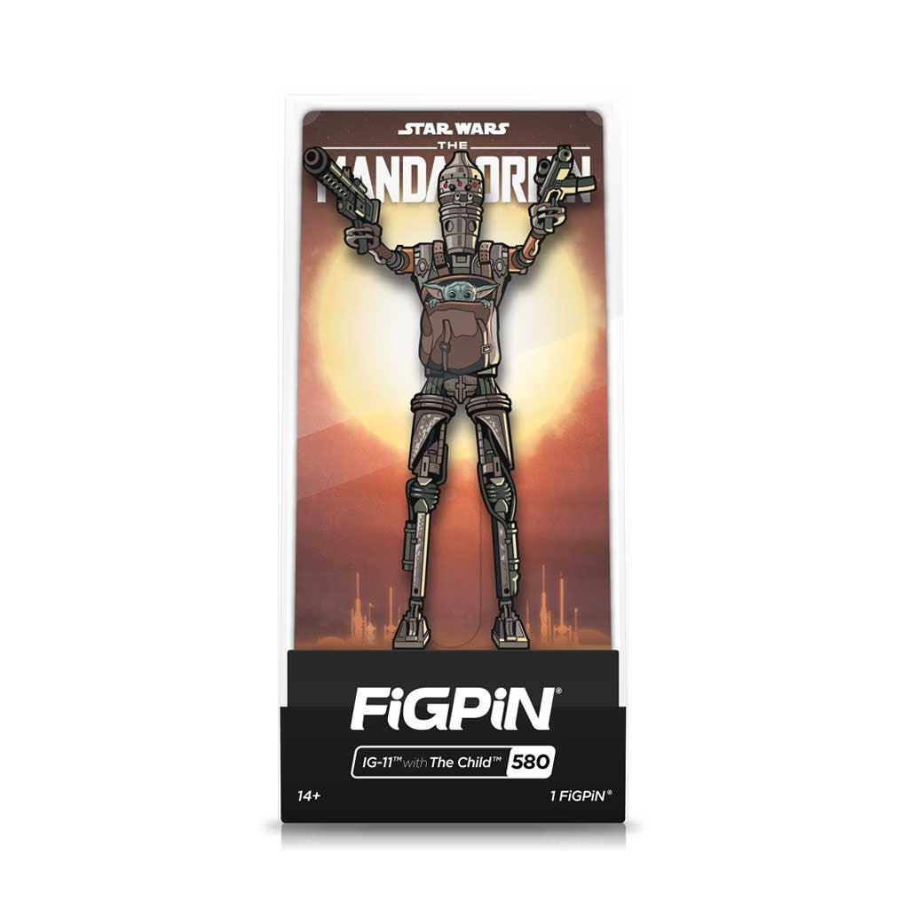 The Mandalorian IG-11 with The Child FiGPiN Enamel Pin #580