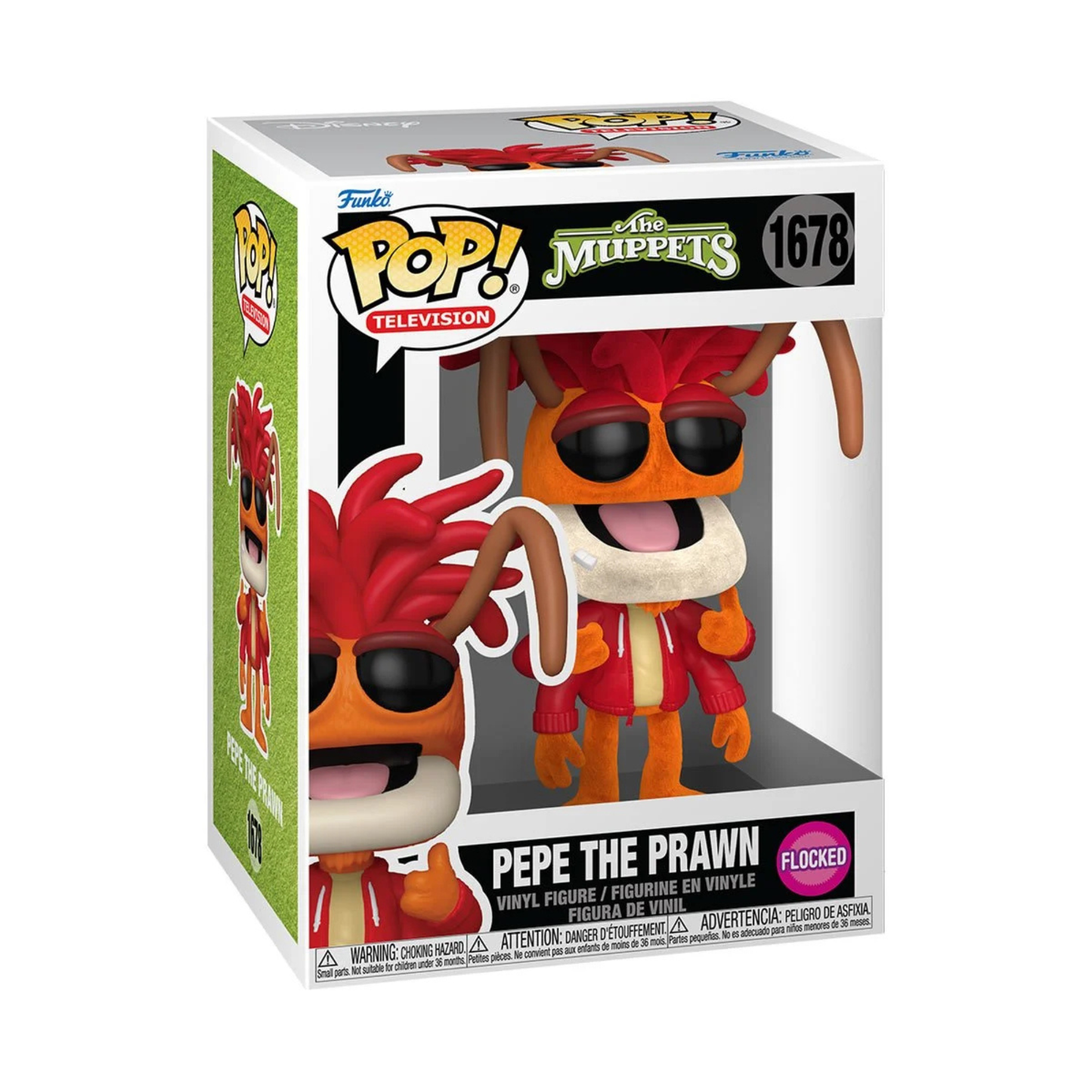 The Muppets Pepe the Prawn Flocked Funko Pop! Exclusive Vinyl Figure #1678