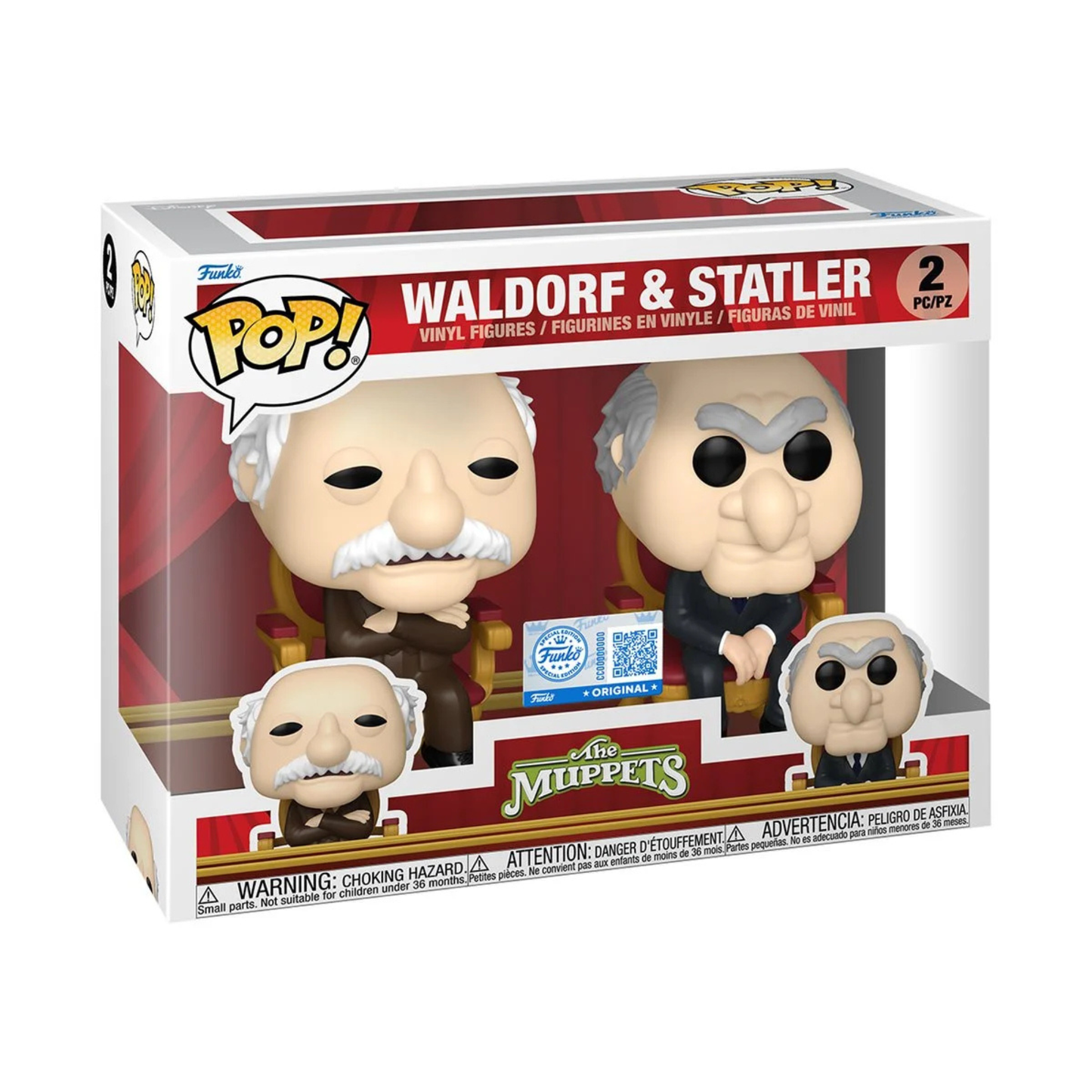 The Muppets Waldorf & Statler Funko Pop! Exclusive Vinyl Figure 2-Pack