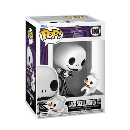 The Nightmare Before Christmas Jack Skellington with Zero Funko Pop! Vinyl Figure and Pop! Buddy #1808