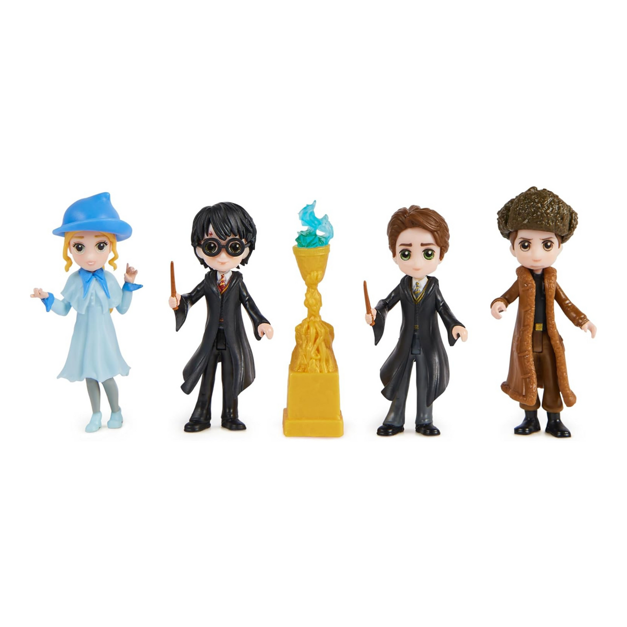 Wizarding World Harry Potter, Magical Minis Triwizard Champions Gift Set with 4 Figures and Goblet of Fire Accessory-